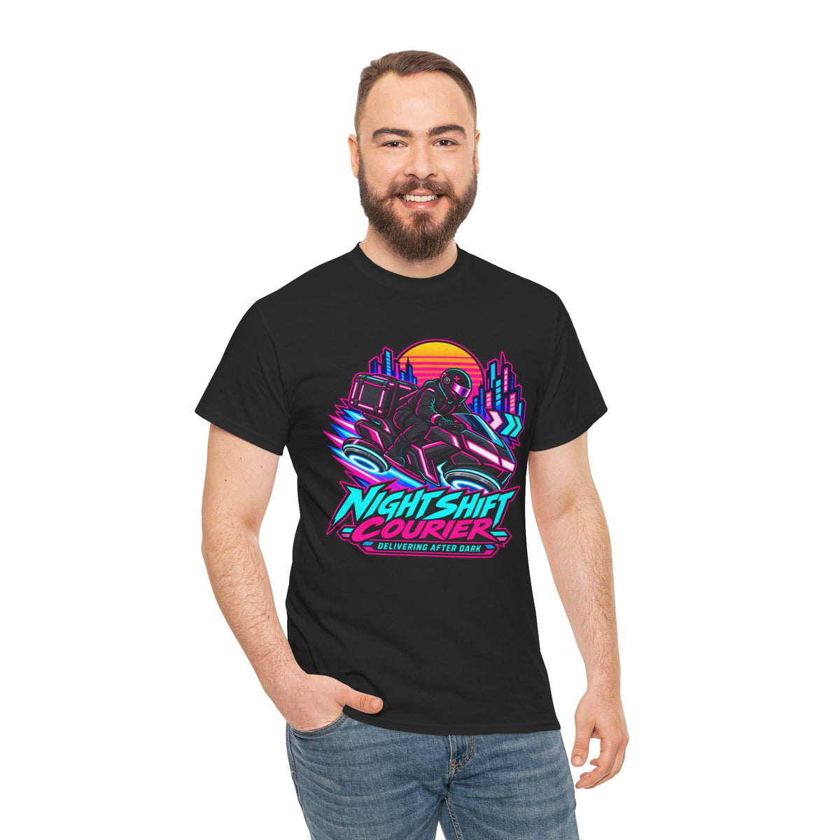 Nightshift Courier T-Shirt | Geschenk für Kuriere und Lieferfahrer