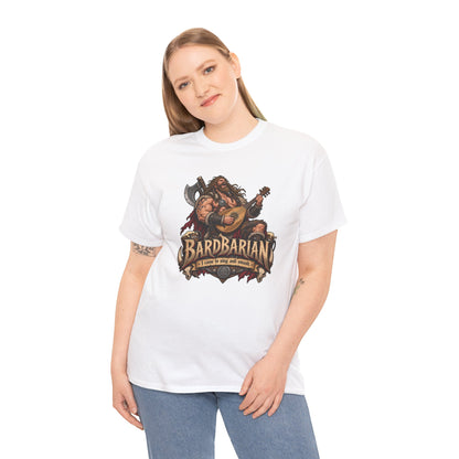 Bardbarian T-Shirt | Barbar mit Laute für Rollenspieler