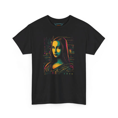 Cyberpunk Mona Lisa T-Shirt | T-Shirt für Kunstliebhaber und Cyberpunk Fans