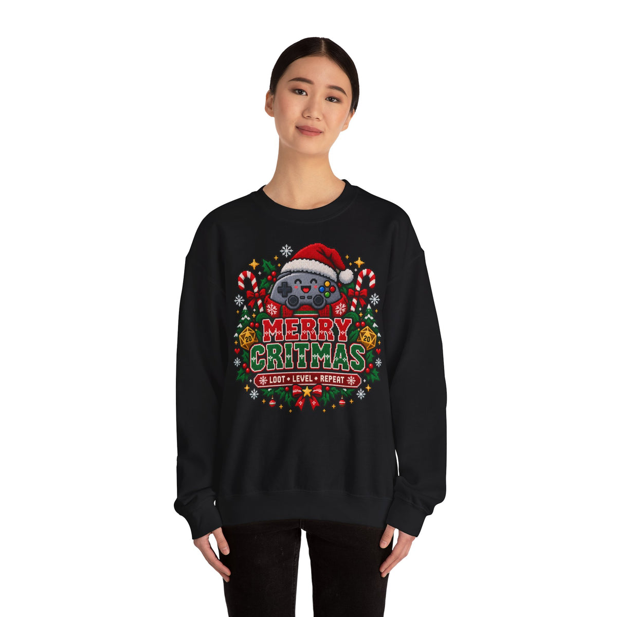 Merry Critmas Weihnachtspullover | Geschenk für Gamer