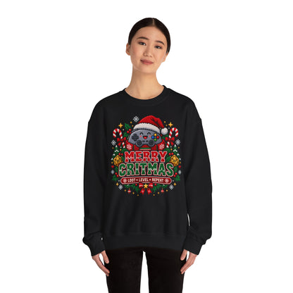 Merry Critmas Weihnachtspullover | Geschenk für Gamer