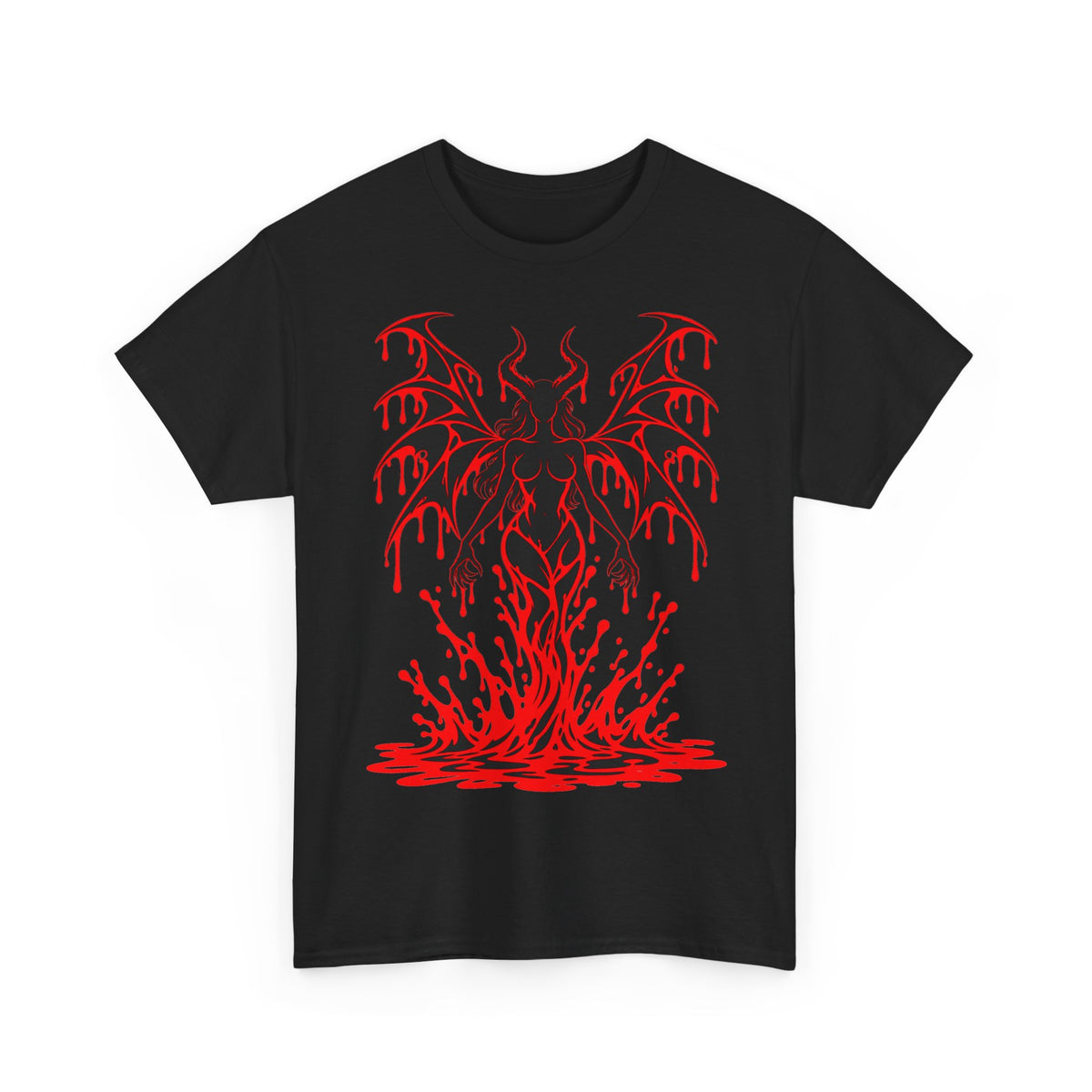 Crimson Succubus T-Shirt | Dämonin für Gothic und Halloween