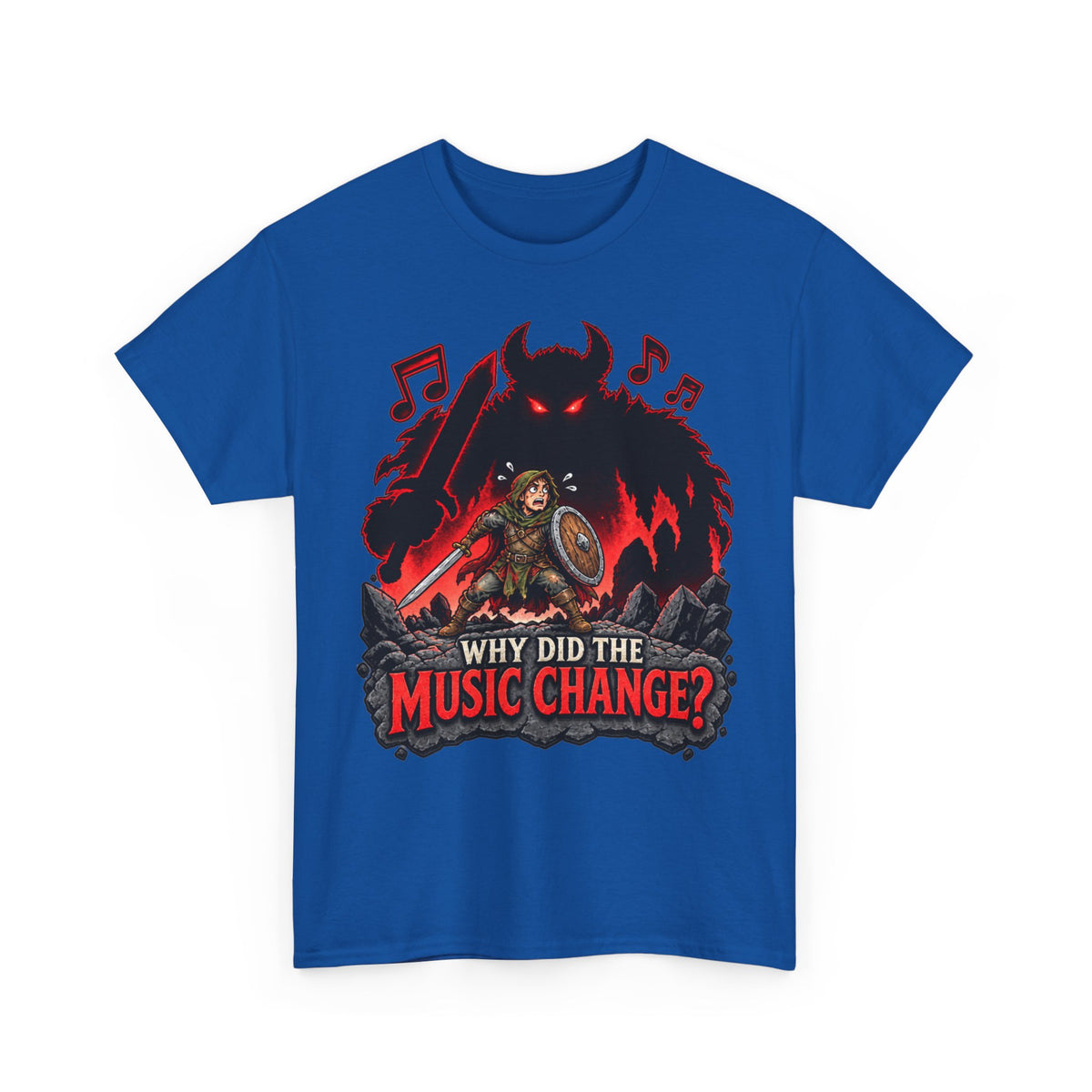 Why Did the Music Change T-Shirt | Geschenk für Gamer und Spielleiter