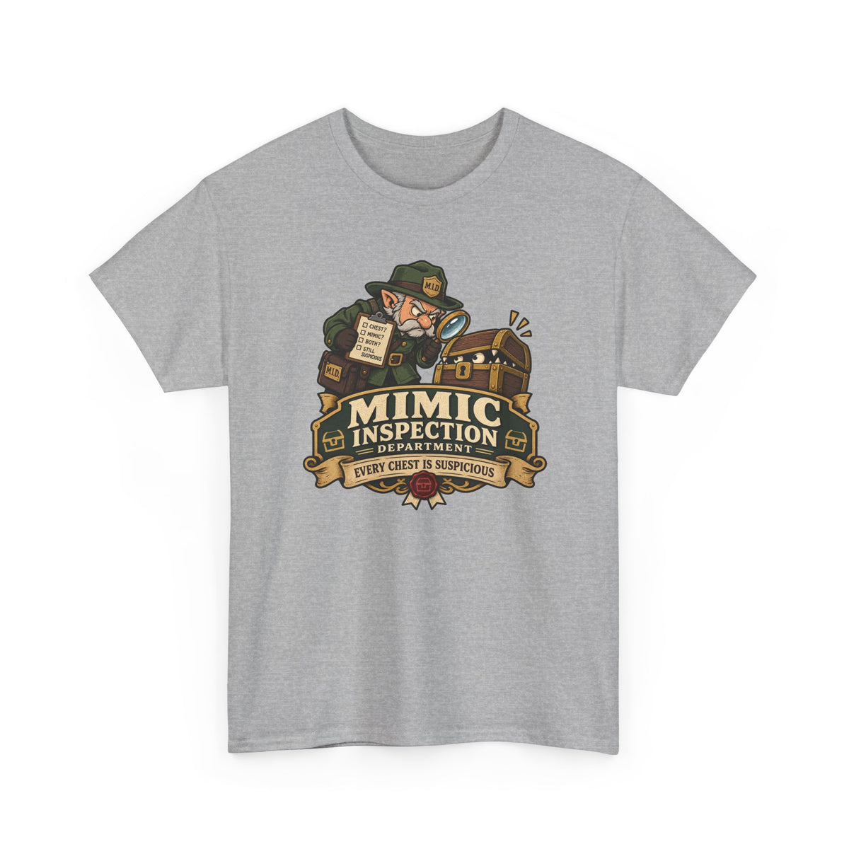 Mimic Inspection Department T-Shirt | Rollenspiel Shirt für Dungeon Fans