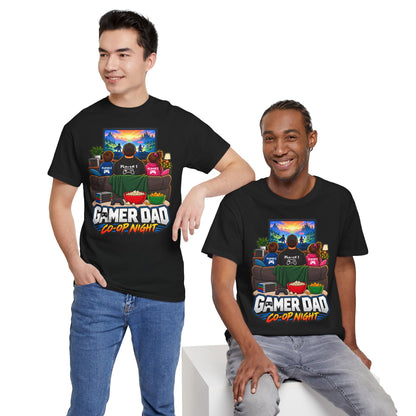 Gamer Dad Co-op Night T-Shirt | Geschenk für Papa von den Kindern