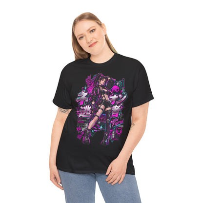 Neon Fugitive T-Shirt | Synthwave-Geschenk für Retrowave-Fans