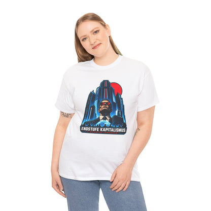 Endstufe Kapitalismus T-Shirt | Dystopie-Satire für Cyberpunk-Fans