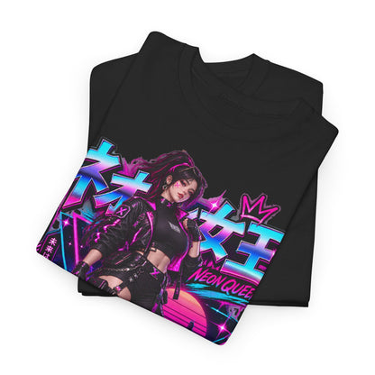 Neon Queen T-Shirt | Biker-Geschenk für Motorradfahrerinnen