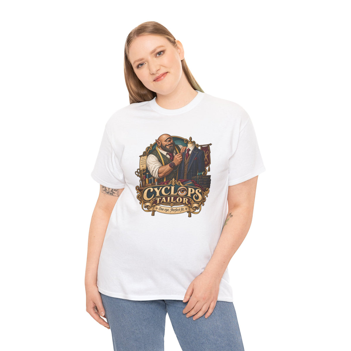 Cyclops Tailor T-Shirt | Lustiges Geschenk für Schneider und Nähfans