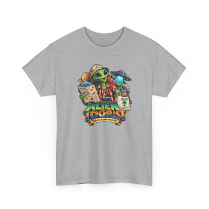 Alien Tourist T-Shirt | Urlaubs-Shirt für Ufo- und Sci-Fi-Fans