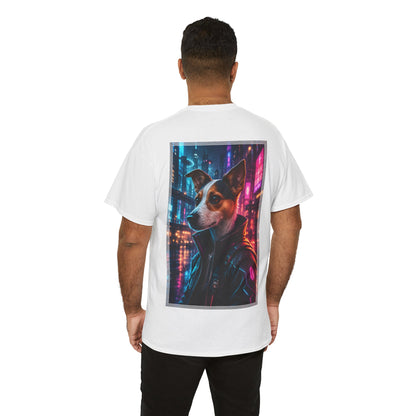 Jack Russell T-Shirt Cyberpunk | Geschenk für Hundebesitzer