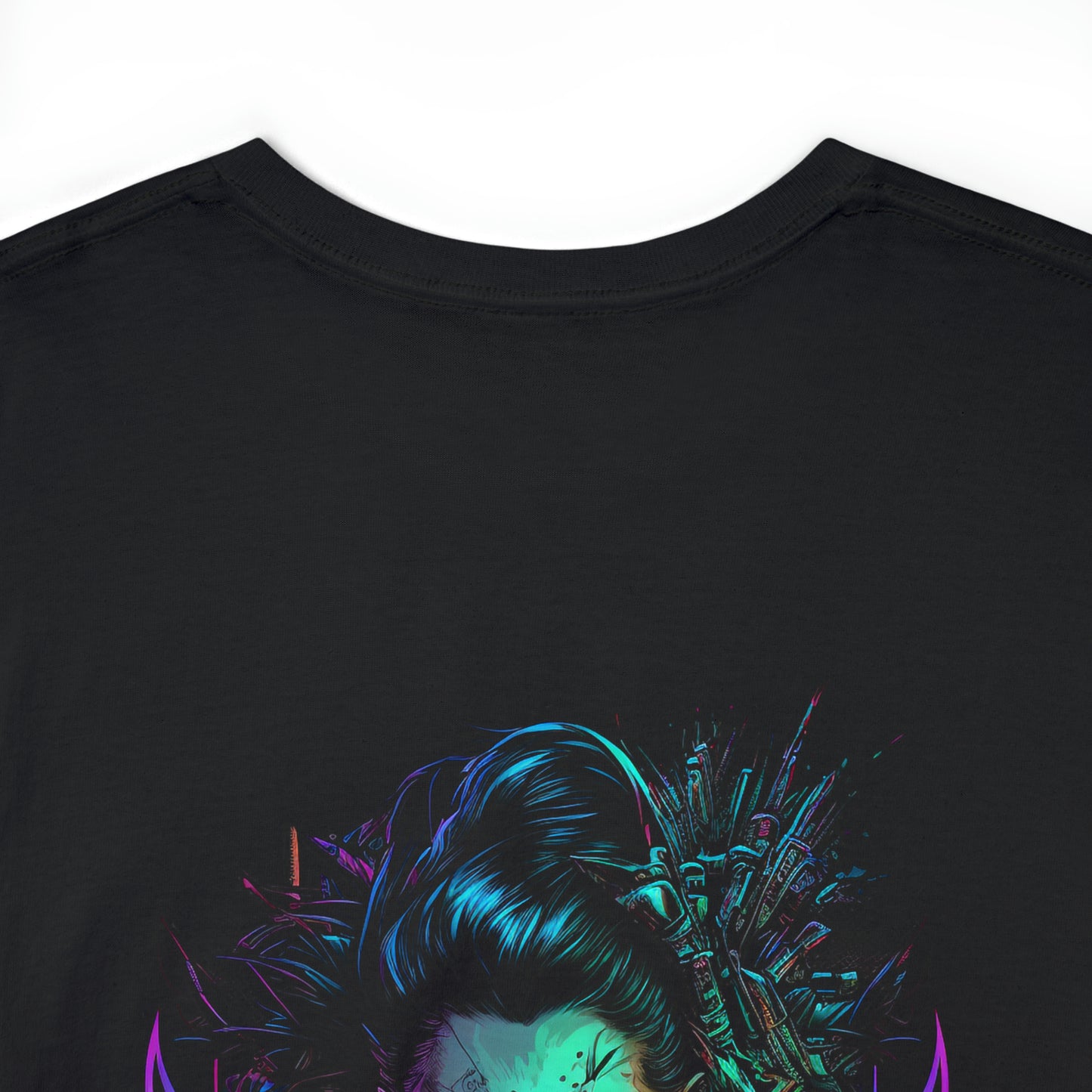 Neon Netrunner Girl T-Shirt | T-Shirt für Gamer und Cyberpunk Fans