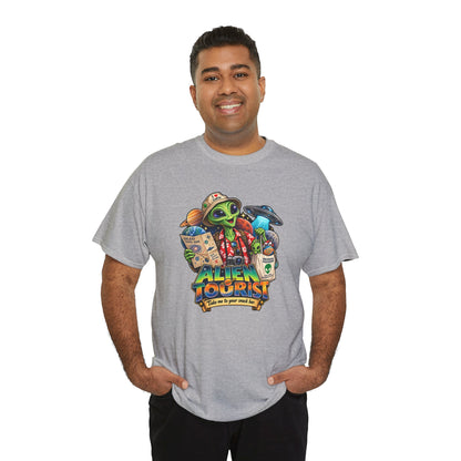 Alien Tourist T-Shirt | Urlaubs-Shirt für Ufo- und Sci-Fi-Fans