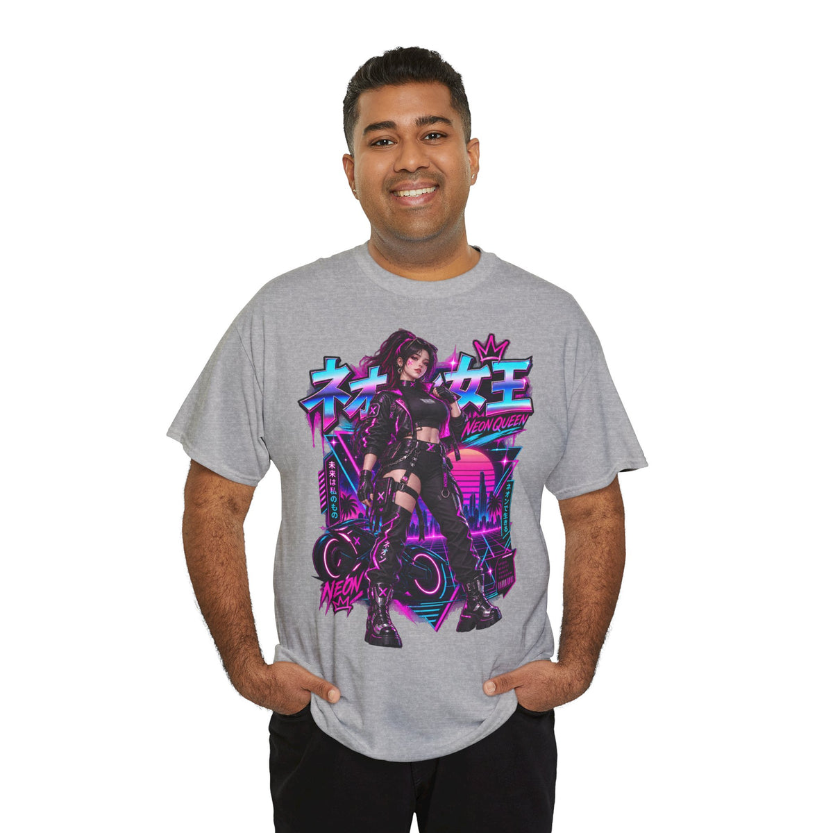 Neon Queen T-Shirt | Biker-Geschenk für Motorradfahrerinnen