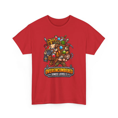 Overencumbered T-Shirt | Geschenk für Gamer und Wanderer