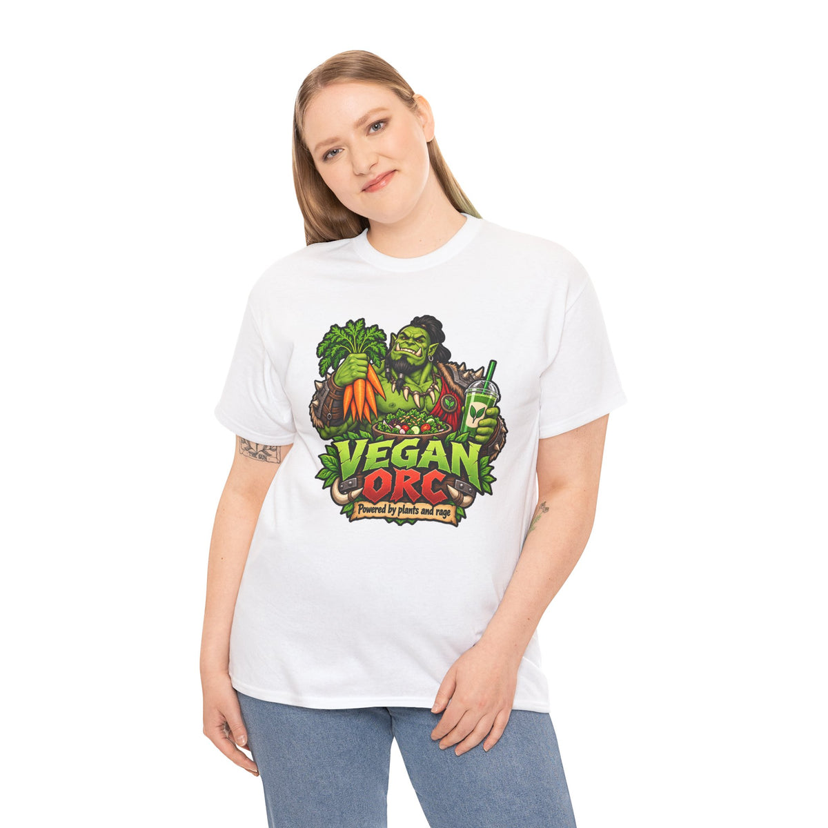 Vegan Orc T-Shirt | Geschenk für Veganer und Kraftsportler