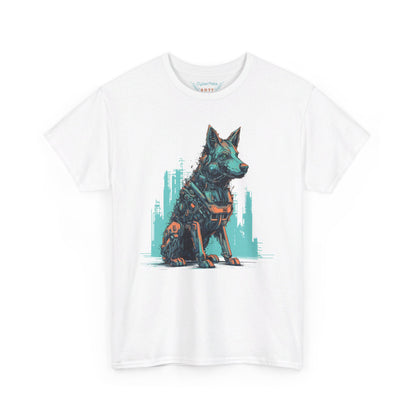 Roboter Schäferhund T-Shirt | T-Shirt für Sci-Fi Fans und Hundeliebhaber