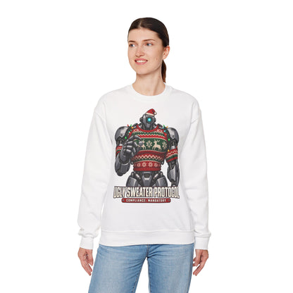 Roboter-Weihnachtspullover Ugly Sweater Protocol | Für Technikfans