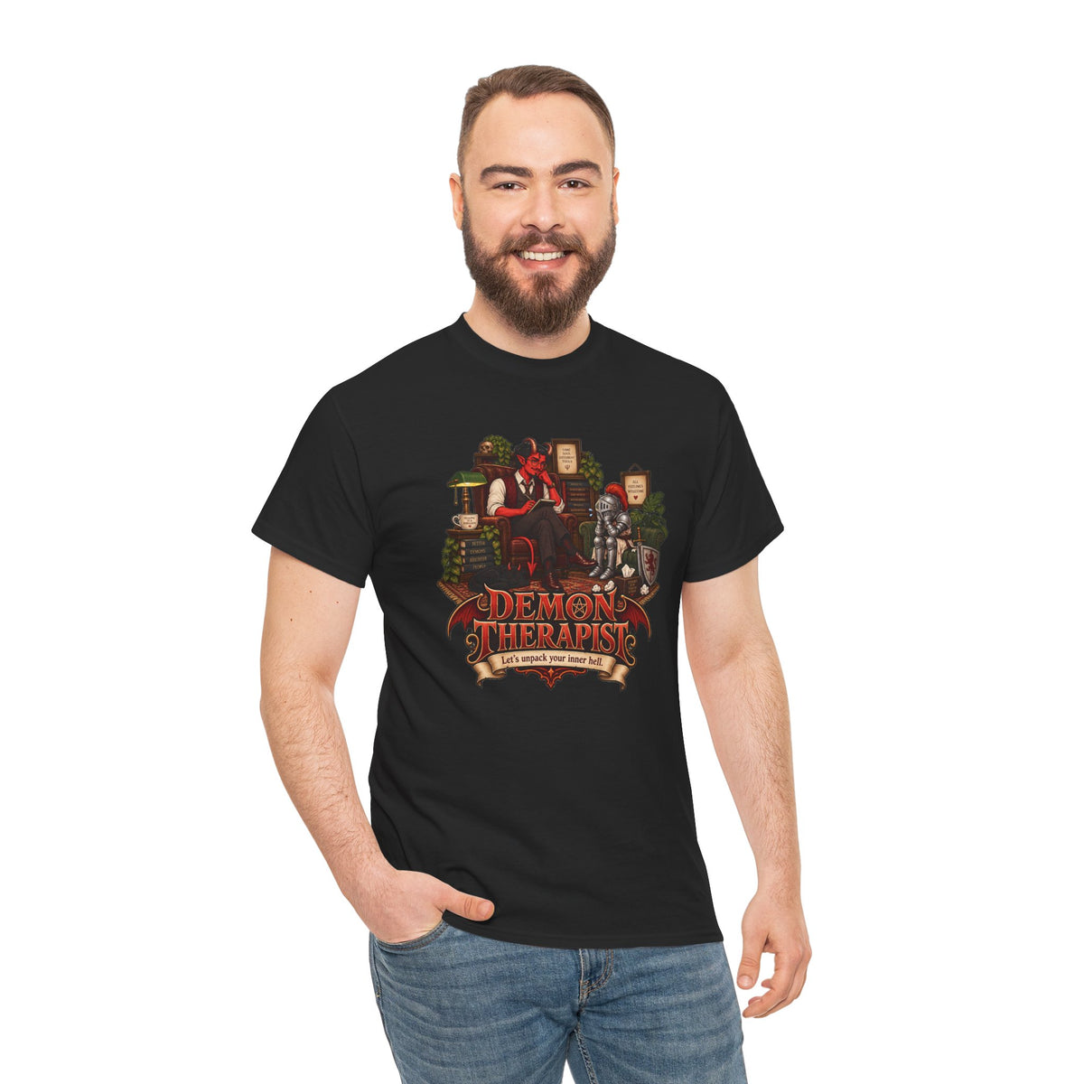 Demon Therapist T-Shirt | Lustiges Geschenk für Therapeuten