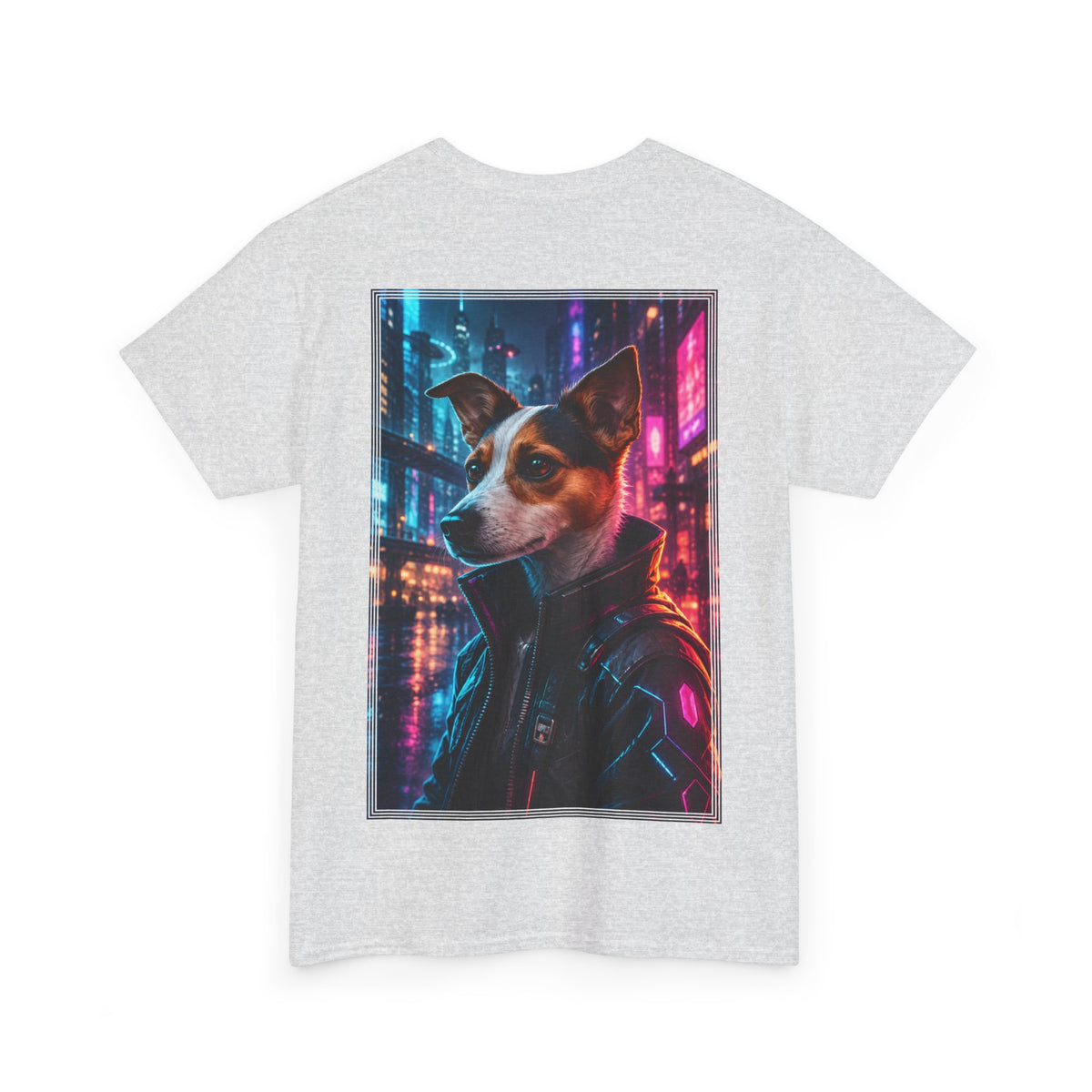 Jack Russell T-Shirt Cyberpunk | Geschenk für Hundebesitzer