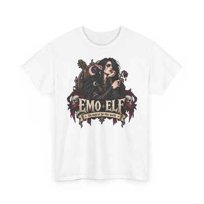 Emo Elf T-Shirt | Gothic-Geschenk für Emo- und Fantasy-Fans