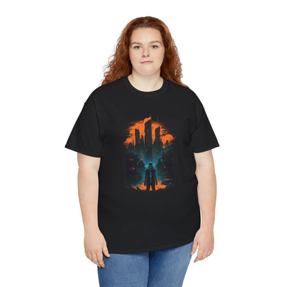 2077 Skyline T-Shirt | T-Shirt für Gamer und Cyberpunk Fans