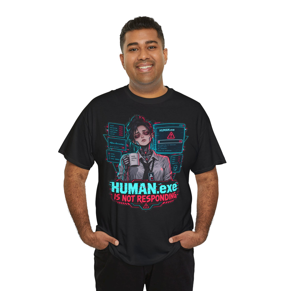 HUMAN.exe T-Shirt | Lustiges Geschenk für Büro und Kollegen