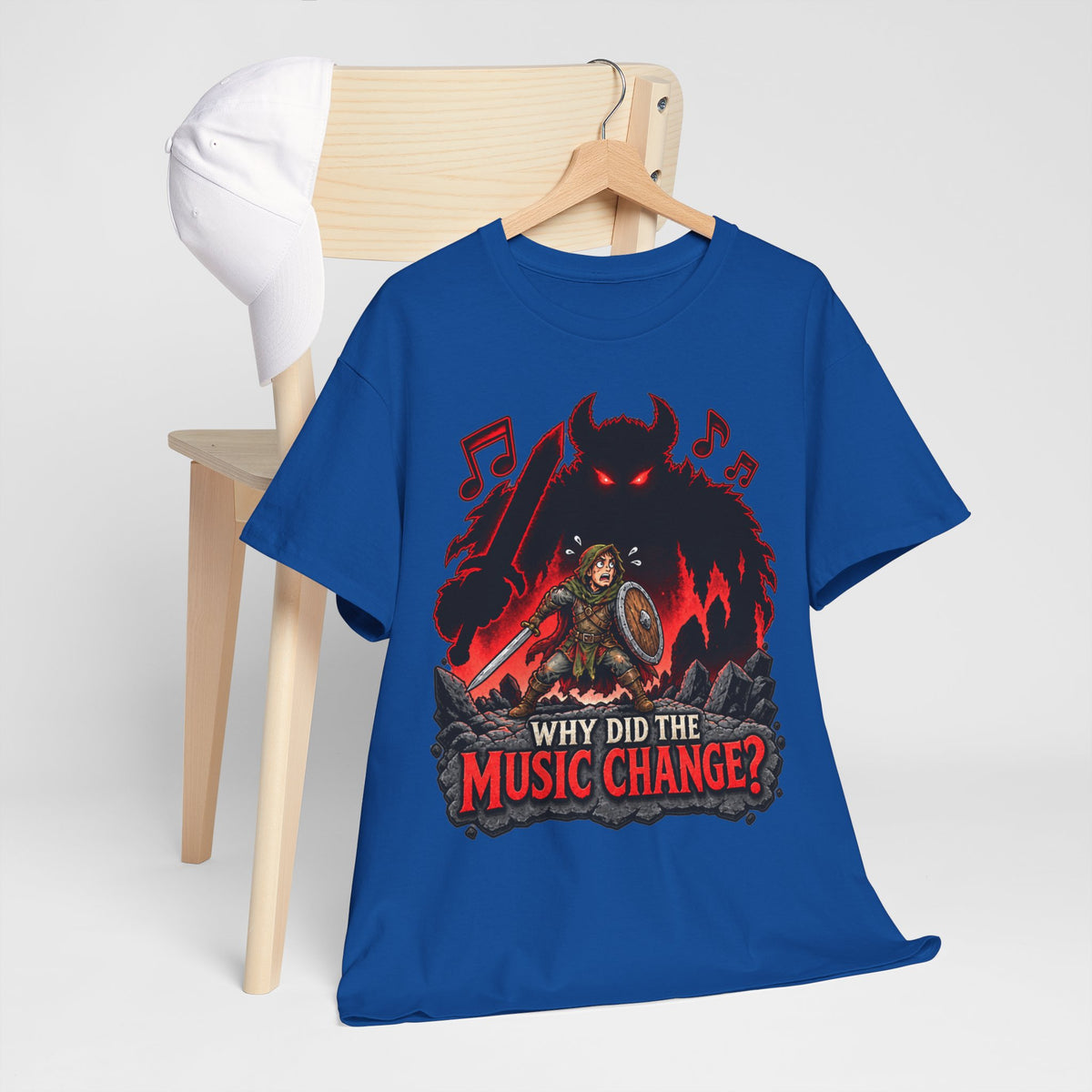 Why Did the Music Change T-Shirt | Geschenk für Gamer und Spielleiter