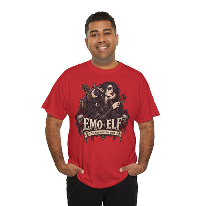 Emo Elf T-Shirt | Gothic-Geschenk für Emo- und Fantasy-Fans