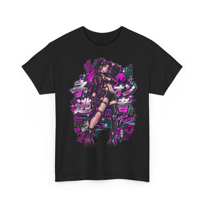 Neon Fugitive T-Shirt | Synthwave-Geschenk für Retrowave-Fans