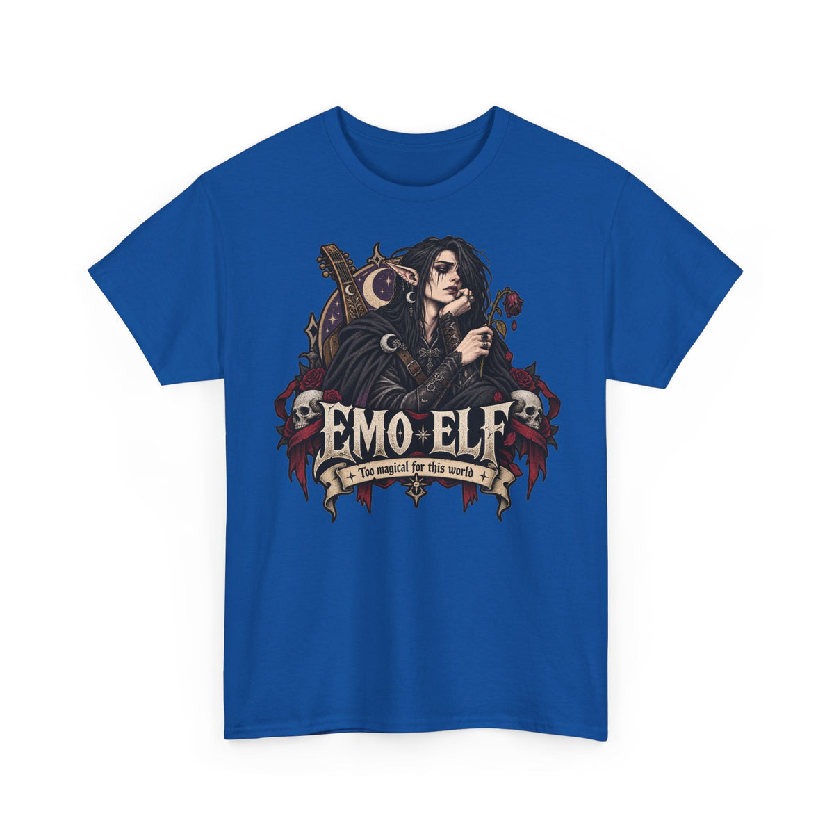 Emo Elf T-Shirt | Gothic-Geschenk für Emo- und Fantasy-Fans