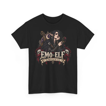 Emo Elf T-Shirt | Gothic-Geschenk für Emo- und Fantasy-Fans