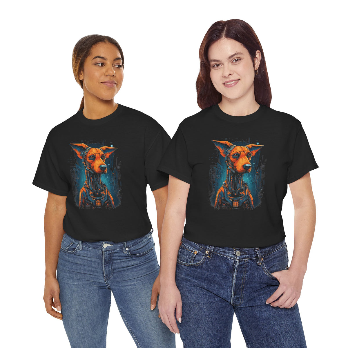 Robo Dogge T-Shirt | T-Shirt für Sci-Fi Fans und Hundeliebhaber