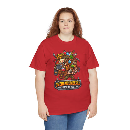 Overencumbered T-Shirt | Geschenk für Gamer und Wanderer