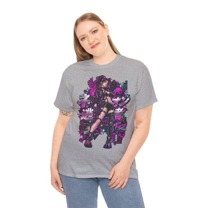 Neon Fugitive T-Shirt | Synthwave-Geschenk für Retrowave-Fans