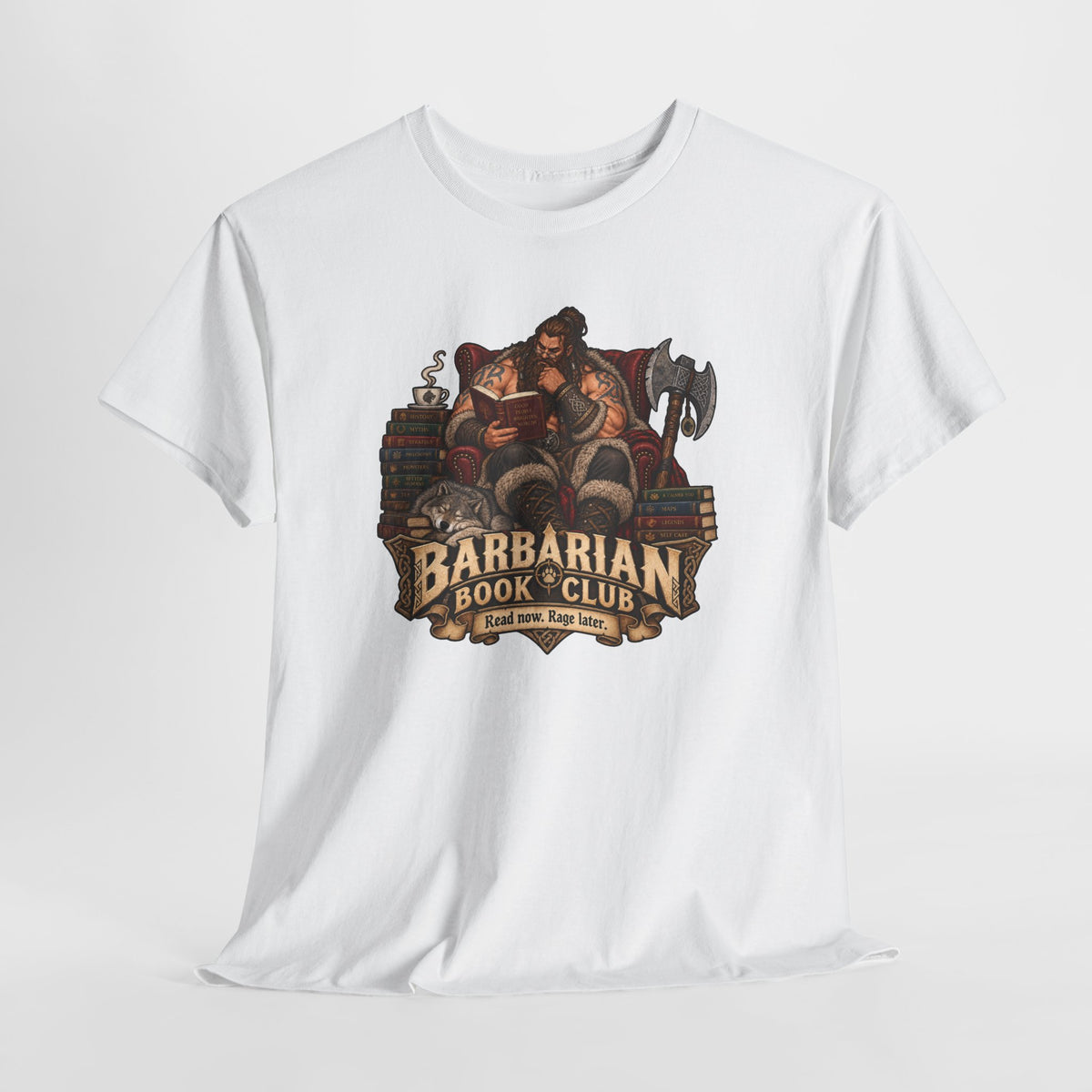 Barbarian Book Club T-Shirt | Lustiges Shirt für Leseratten