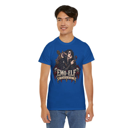 Emo Elf T-Shirt | Gothic-Geschenk für Emo- und Fantasy-Fans