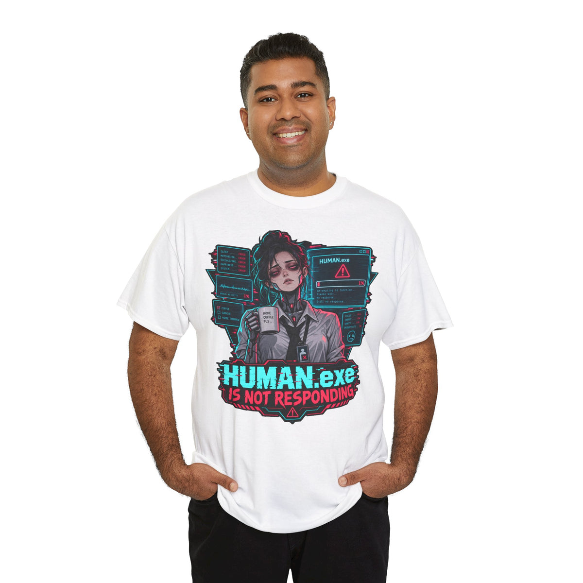 HUMAN.exe T-Shirt | Lustiges Geschenk für Büro und Kollegen