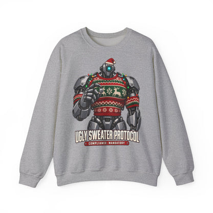 Roboter-Weihnachtspullover Ugly Sweater Protocol | Für Technikfans