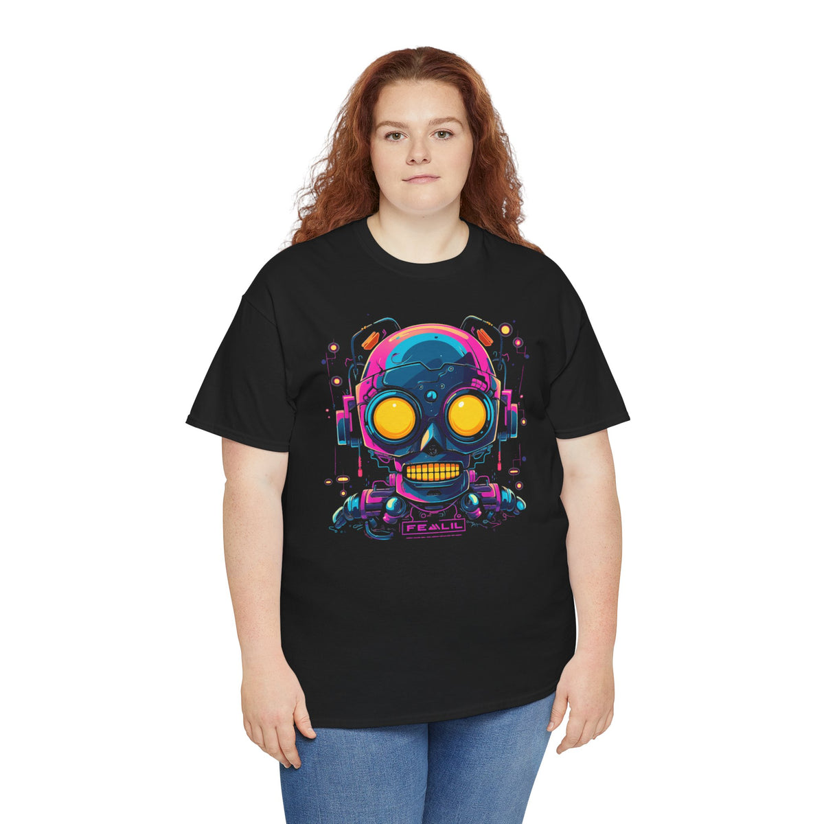 Retro Roboter T-Shirt | T-Shirt für Retrowave Fans