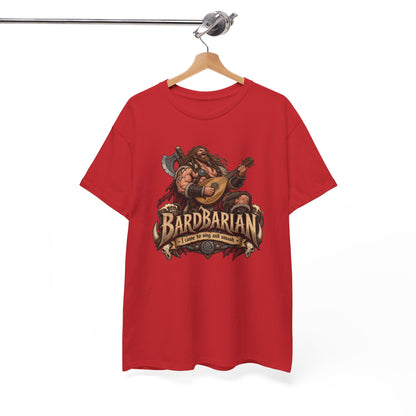 Bardbarian T-Shirt | Barbar mit Laute für Rollenspieler