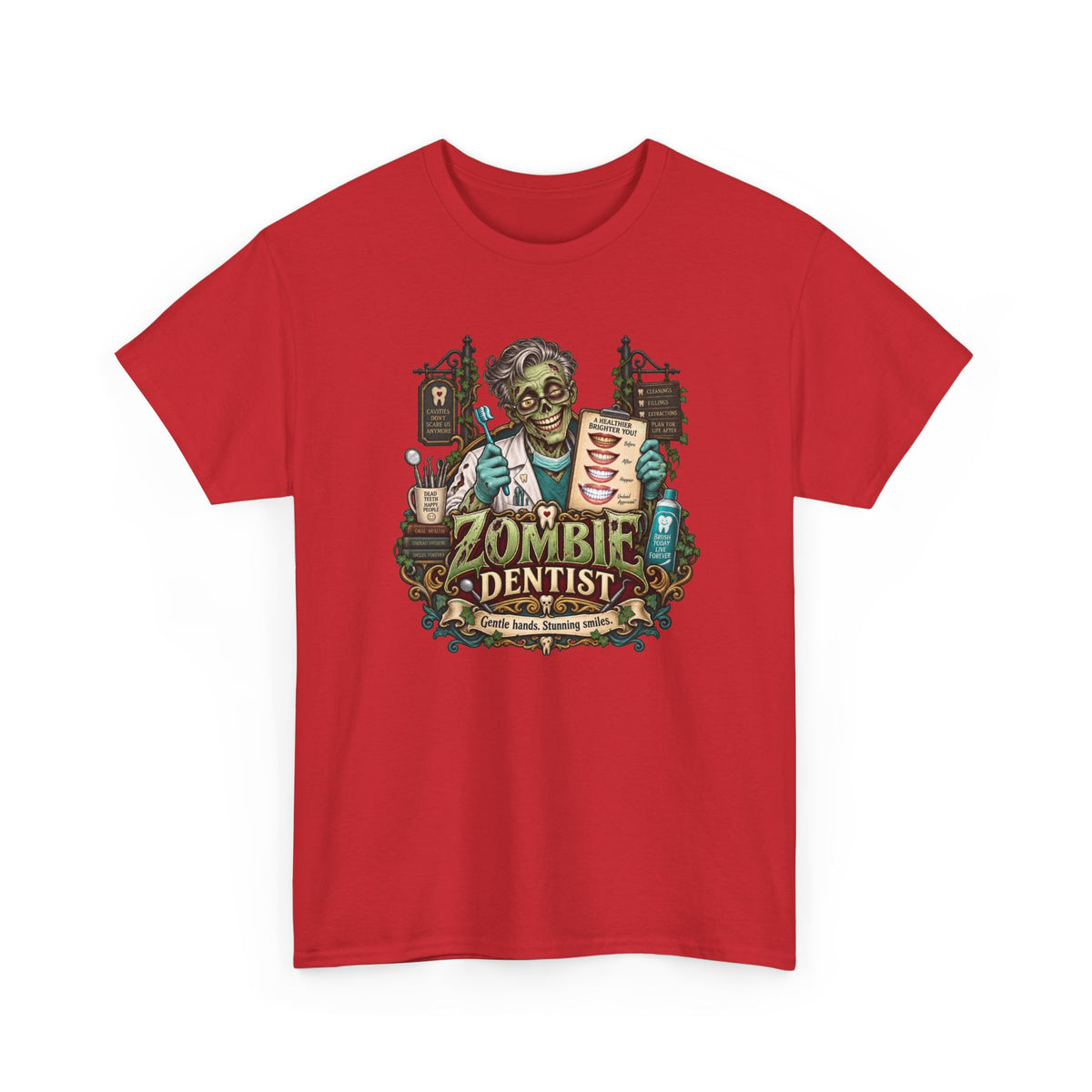 Zombie Dentist T-Shirt | Lustiges Geschenk für Zahnärzte