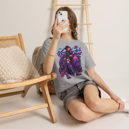 Neon Queen T-Shirt | Biker-Geschenk für Motorradfahrerinnen