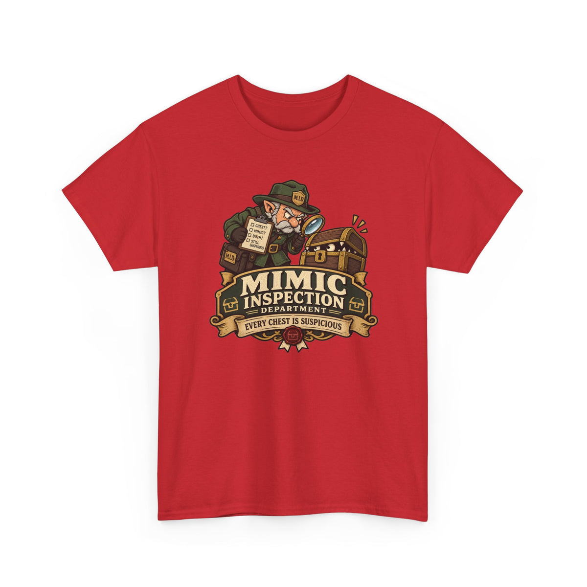 Mimic Inspection Department T-Shirt | Rollenspiel Shirt für Dungeon Fans