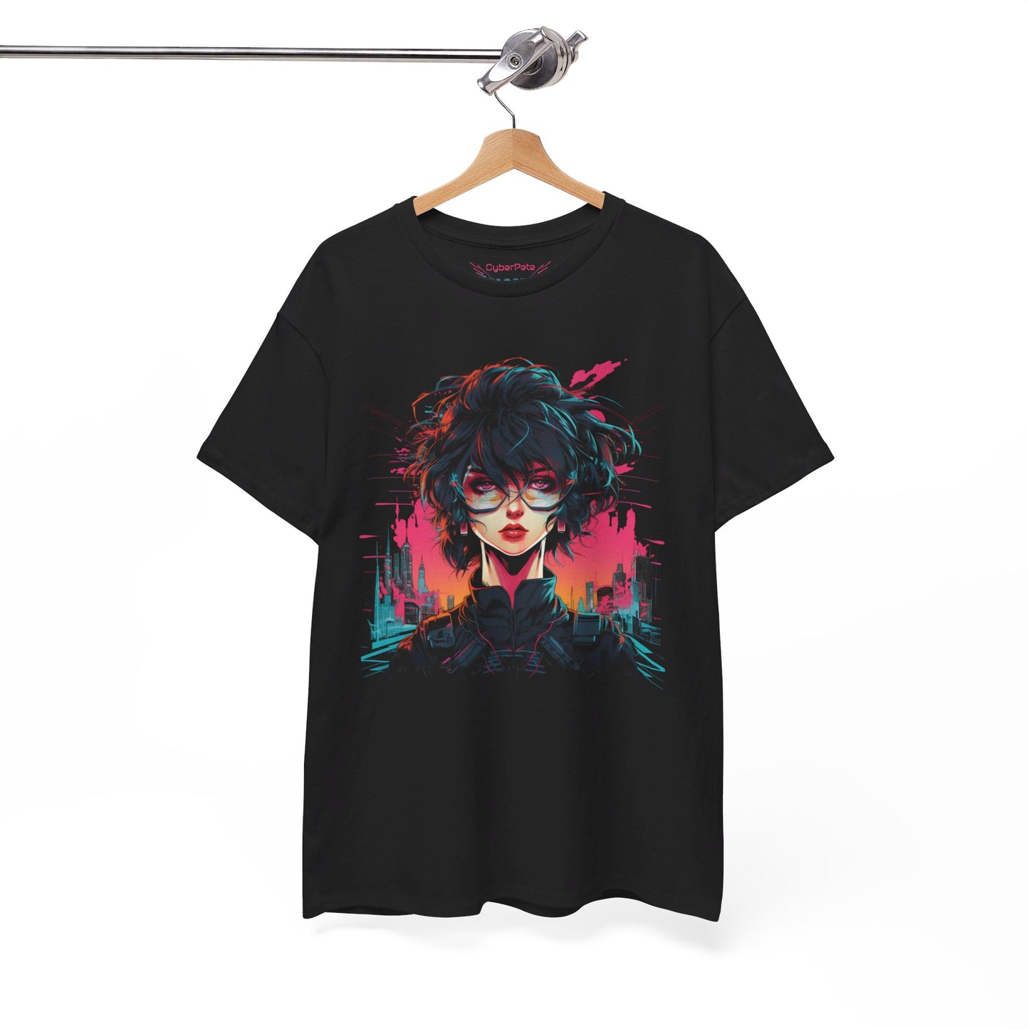 Retro Cyberpunk Anime Girl T-Shirt | T-Shirt für Cyberpunk und Anime Fans