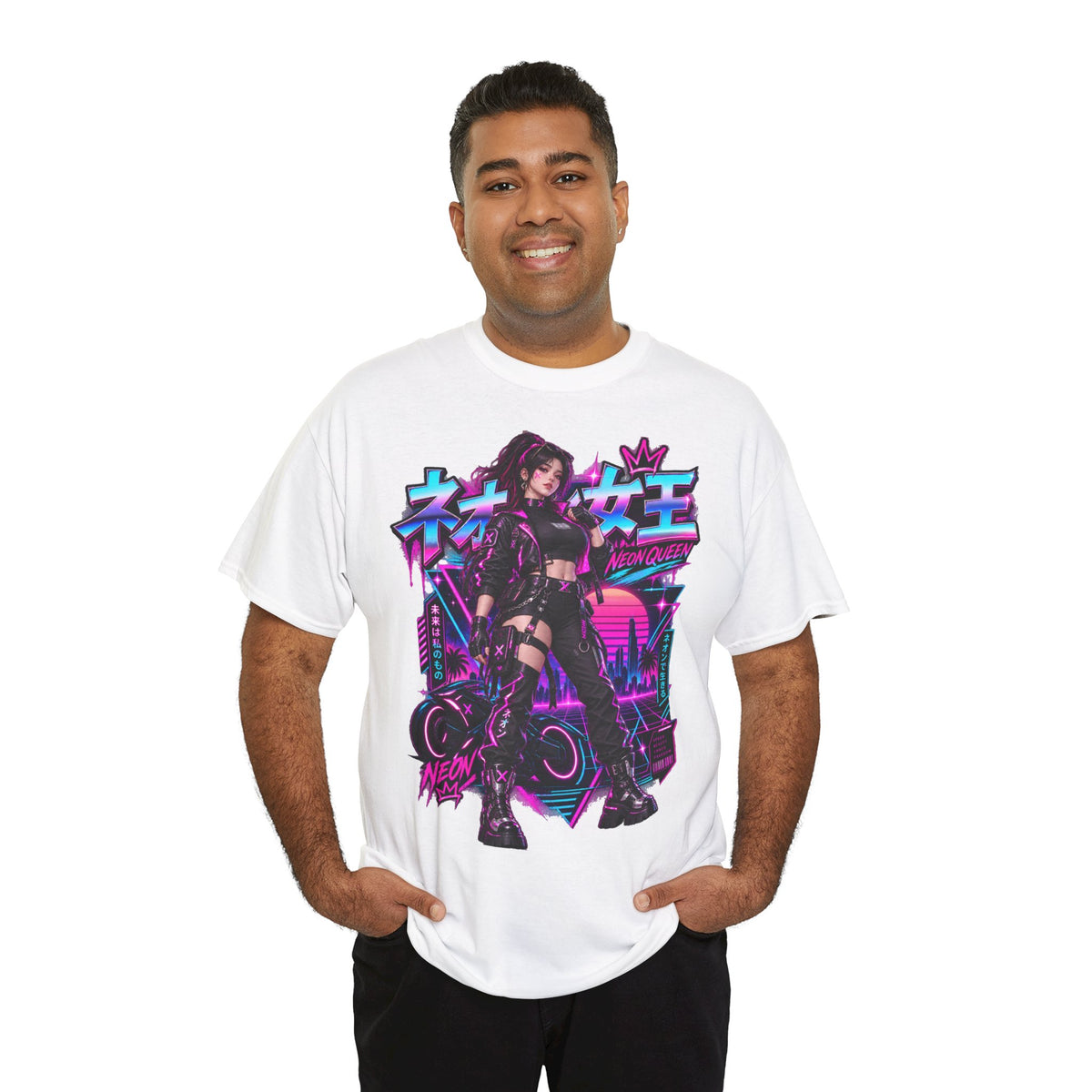 Neon Queen T-Shirt | Biker-Geschenk für Motorradfahrerinnen