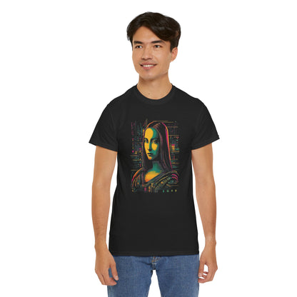 Cyberpunk Mona Lisa T-Shirt | T-Shirt für Kunstliebhaber und Cyberpunk Fans