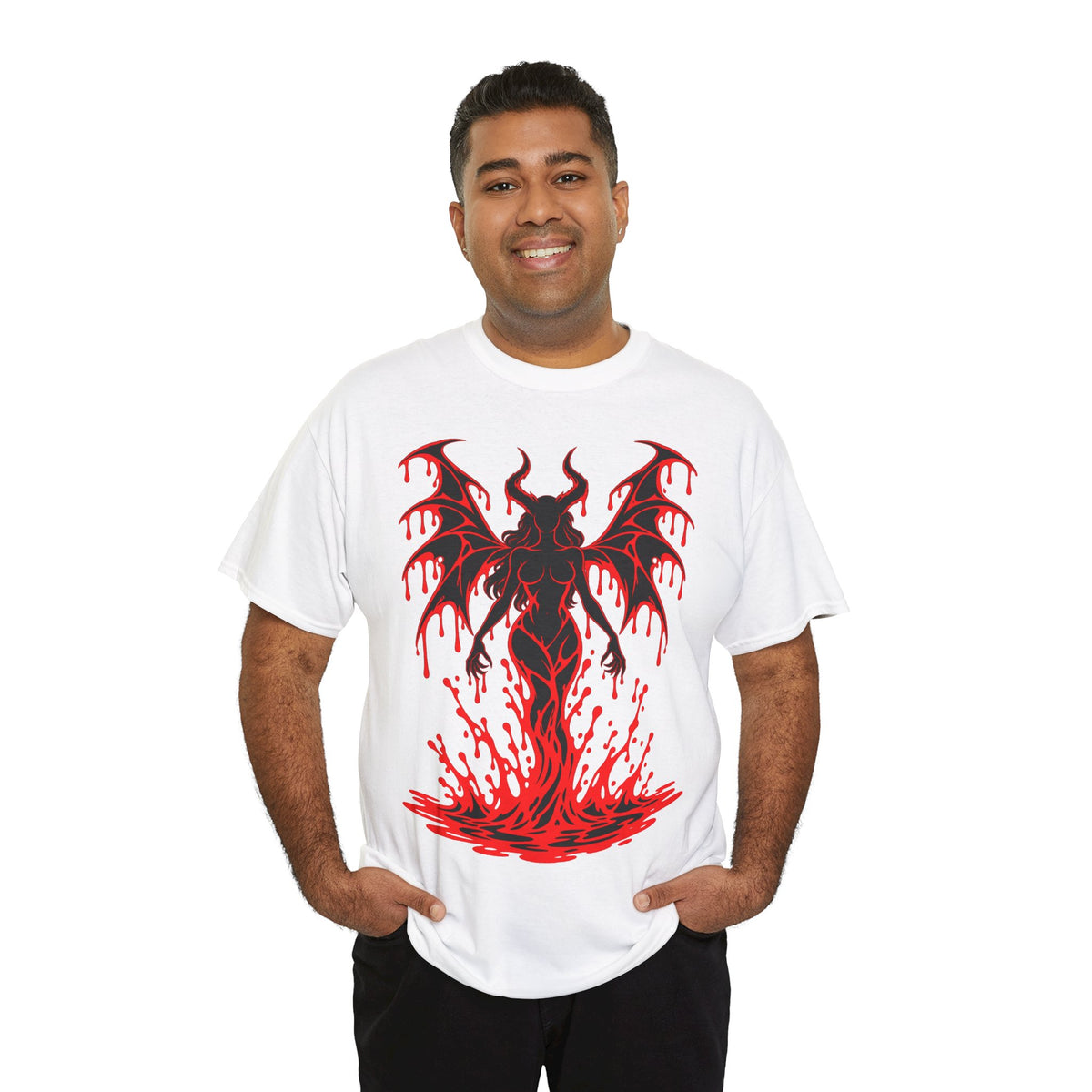 Crimson Succubus T-Shirt | Dämonin für Gothic und Halloween