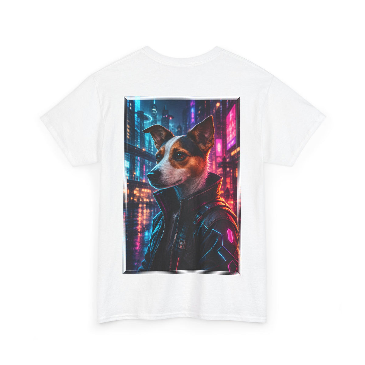 Jack Russell T-Shirt Cyberpunk | Geschenk für Hundebesitzer