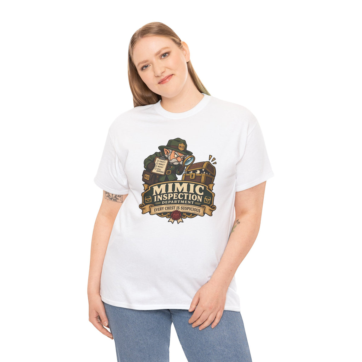 Mimic Inspection Department T-Shirt | Rollenspiel Shirt für Dungeon Fans
